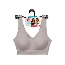 Women&#39;s HANES SIGNATURE INVISIBLE EMBRACE WIRELESS BRALETTE Grey Size 2X... - $7.86