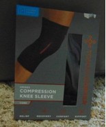Compression Knee Sleeve Tommie Copper Unisex Core Compression Black-sz L - £14.08 GBP