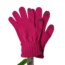 Style &amp; Co. Women&#39;s Solid Touchscreen Gloves Hot Pink One Size New - $9.75