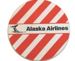 1987 Alaskan Airliines Plastic Pinback Red Striped Logo 2 1/4&quot; D Bag 2 - £9.35 GBP