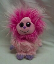 Ty Frizzys Kink The Pink Furry Monster 6&quot; Plush Stuffed Animal Toy 2015 - £11.87 GBP