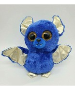 9&quot; TY Beanie Boo Ozzy The Bat Blue Gold Halloween Stuffed Animal Plush T... - €11,32 EUR