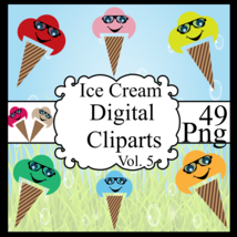 Ice Cream Digital Cliparts Vol. 5 - £0.99 GBP