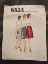 1964 Vogue #1354 - Ladies Easy To Make Proportioned Skirt Pattern W-26" - £9.86 GBP