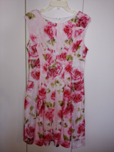 Studio One New York Ladies Sleeveless Floral Lined DRESS-16-GORED SEAMS-WORN 1 - £13.38 GBP