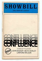 Showbill Confluence Circle Reparatory 3 One Act Plays Wilson Bishop Henl... - $11.88