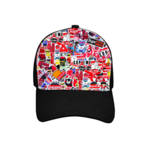 SkateBoard Sticker Bomb Style Dad Cap F Hat Baseball Cap hat trucker - £13.62 GBP