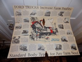 Vintage Ford Model A Truck Fold Out Brochure - $39.60