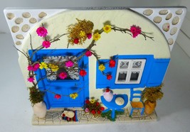 Greece Art Handmade Ceramic Plaque House Door, Window, Garden, Souvenir, New - £239.06 GBP
