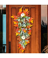 25.6 Inch Fall Wreath Haverst Wreath with Maple Leaf Artificial Fall Swa... - €28,59 EUR 25.6 Inch Fall Wreath Haverst Wreath with Maple Leaf Artificial Fall Swa... - €28,59 EUR