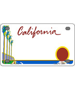 California Palm Trees Blank Novelty Mini Metal License Plate Tag - £11.95 GBP