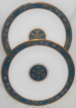 Set (2) Royal Doulton Carlyle Pattern Bone China Dinner Plates Made In England - £74.73 GBP