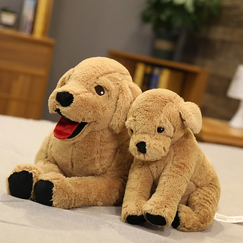  toy lifelike labrador puppy soft doll stuffed reallife animal lying position dog pill thumb200