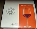 Bormioli Rocco Spazio 17 oz Large Wine Glass Made in Italy, Set of 4 - £35.82 GBP