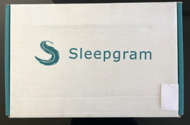 Sleepgram Bed Support Sleeping Pillow with Microfiber Cover Queen White - £34.28 GBP