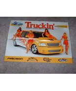 Vintage 2001 Truckin&#39; Magazine Custom Truck Mini Poster Sexy Models Supe... - $130.16 CAD