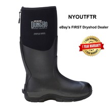 Dryshod Sizes 7-14 Dungho Hi 15&quot; Boot Barnyard Tough Men&#39;s BLACK DNG-MH-BK - £126.38 GBP