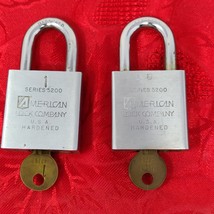 2X AMERICAN LOCK SERIES 5200 PADLOCK WITH KEY Lot Of 2 (1&amp;16) - $19.98