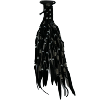 Hawg Tyd Hair Tys 20&quot; Black Leather Hair Tie Tube - EUC - £17.54 GBP