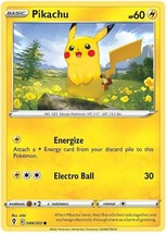 Pikachu 49/203 Common Evolving Skies Pokemon Card - £3.99 GBP