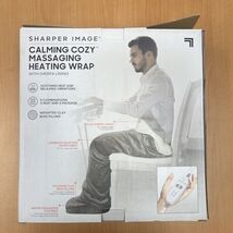 Sharper Image Calming Cozy Back Heating Pad - Gray ~ New - $623.19 MXN
