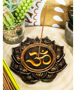 Ebros Feng Shui Zen Buddha Ohm Symbol Lotus Mandala Flower Incense Stick... - $466.27 MXN