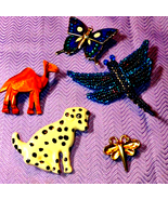 Animal and insect vintage brooch lot - €21,29 EUR