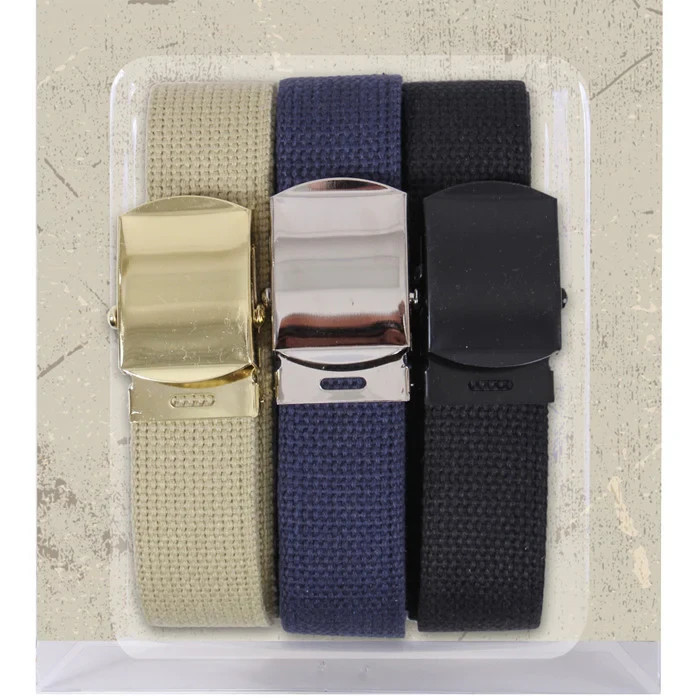 Rothco Web Belt 3-Pack Belt Cotton  54 inch 44170 Item image 3