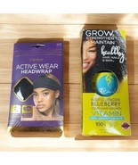 Curls Blissful Lengths BlueberryHair Growth &amp; active wear head wrap - $556.92 MXN