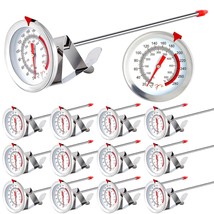 12 Pcs Deep Fry Thermometers Dial Thermometer with 8&quot; Stainless Steel Stem Candy - £58.88 GBP