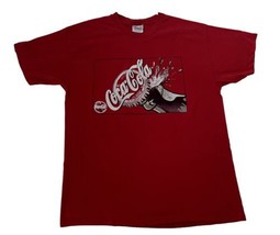 Coca-Cola T-Shirt Vintage Adult L Logo Red Bottle Cap Classic Graphic - £11.21 GBP