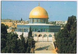 Israel Postcard Jerusalem Dome Of The Rock Felsendom Mosqu&#39;ee de Omar - £2.36 GBP