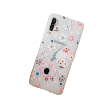 Anymob Samsung Case Bird and Butterfly Design Vintage Relief Flower Phone Case - £19.12 GBP