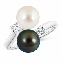 ANGARA South Sea &amp; Tahitian Pearl Ring for Women, Girls in 14K Solid Gold - £1,272.57 GBP