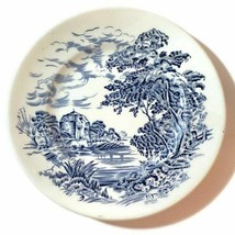 Wedgewood COUNTRYSIDE Bread &amp; Butter Plate Blue Made in England Vintage - £8.36 GBP