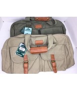 Portage Classic Travel Gear Shoulder Bag/Tote Green/brown Cat/Dogs NEW w... - $34.25