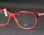 COTTON CLUB CC412 1 Rouge/Transparent Unique Rare Lunettes 56-13-145mm I... - $96.13