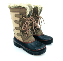 KHOMBU North Star Snow Waterproof Winter Boots- Tan, US 6M - £22.49 GBP