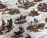 Vintage Quilt Fabric Stash builder - Cranston Cowboy Print 2+ Yards 45” ... - $16.83