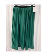 ASOS Women&#39;s Perforated Pleated Midi Skirt with Sports Tipped Waistband ... - $28.71