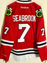 Reebok Premier NHL Jersey Chicago Blackhawks Brent Seabrook Red sz L - £63.15 GBP