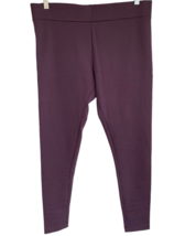 Matty M Women Wear Everywhere Super Soft Leggings XL Purple Plum - $16.91