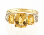 7 Women&#39;s Cluster ring 14kt Yellow Gold 408712 - £280.49 GBP