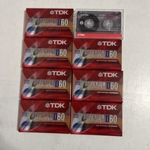 TDK D-60 Cassette Tape Superior D60 Normal Bias - 8 Pack - £11.13 GBP