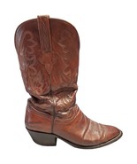 Lucchese Boots Men&#39;s Size 9 Brown Embroidered Almond Toe Western Cowboy ... - $2,857.87 MXN