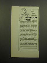 1960 Metropolitan Museum of Art Ad - New And Unusual Christmas Cards - £11.78 GBP