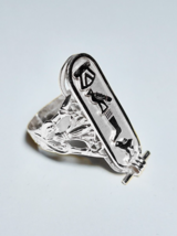 Personalized Cartouche ring sterling silver Egyptian Jewelry custom ring gift - $70.81+