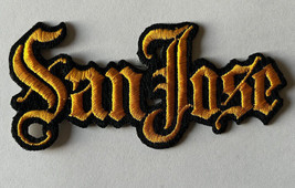 San Jose Old English Patch Embroidered Letters Iron On or Sew On - £6.29 GBP