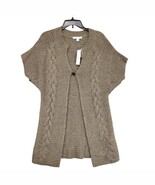 NWT August Silk Women&#39;s S 1-Button Cardigan Long Sweater, Wool Blend Cab... - $40.75 CAD