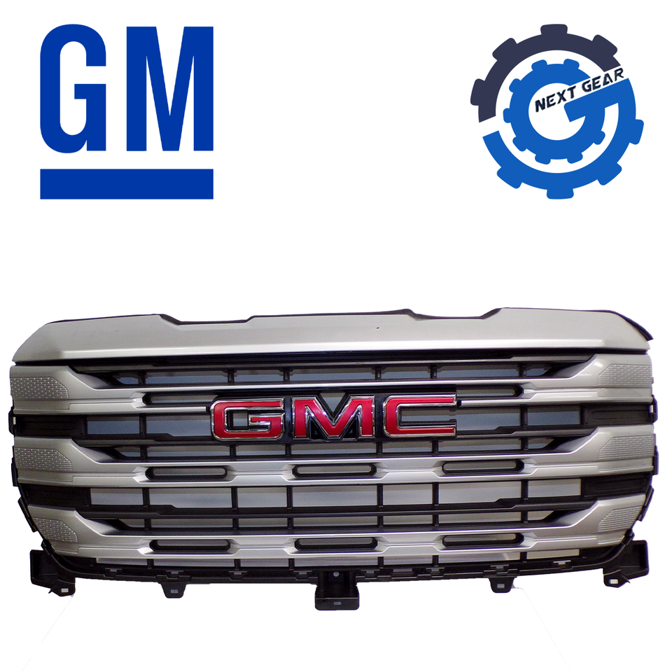 Primary image for New OEM GM Grill Assembly 2022-2023 GMC Sierra 1500 Pro Quicksilver 84878062